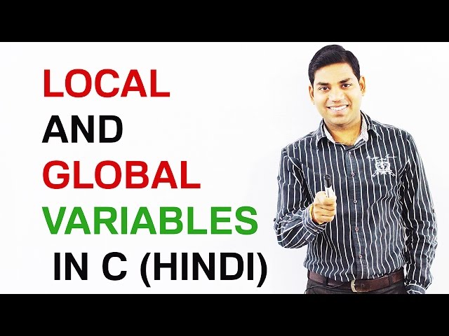 Local and Global variables in C (HINDI)
