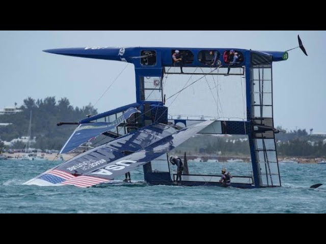 Team USA Crash + Capsize [SailGP Bermuda]