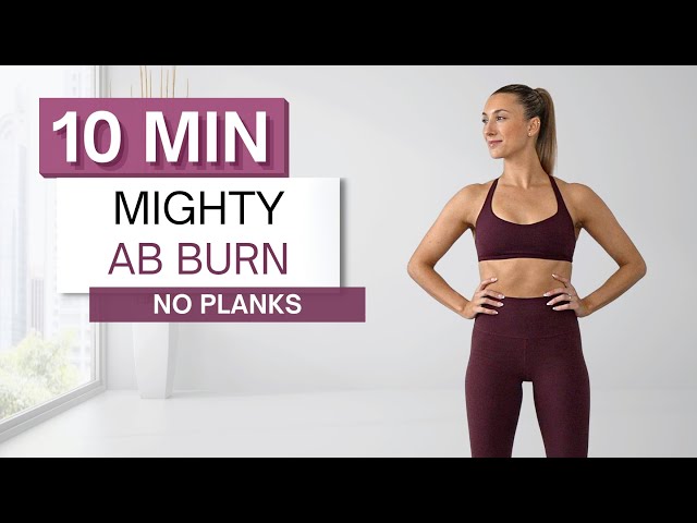 10 min MIGHTY AB BURN WORKOUT | No Planks | Intense with Modifications Provided