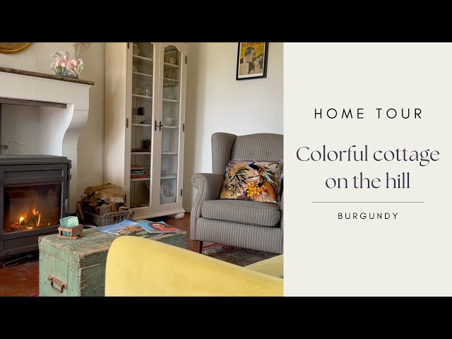 Colorful cottage in the French countryside - home tour