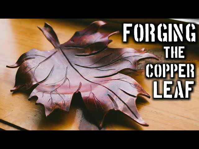Forging Copper Leaf Spoon Rests