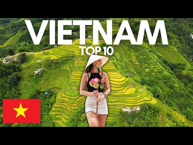 TOP 10 Places to visit + things to do in VIETNAM😁🇻🇳