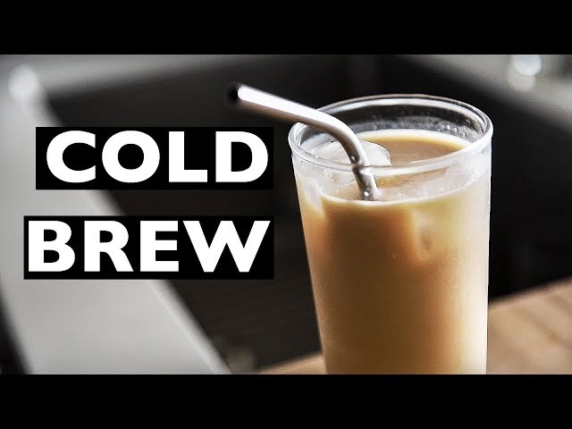 How to make Cold Brew Coffee vegan Latté | ICED COFFEE RECIPE