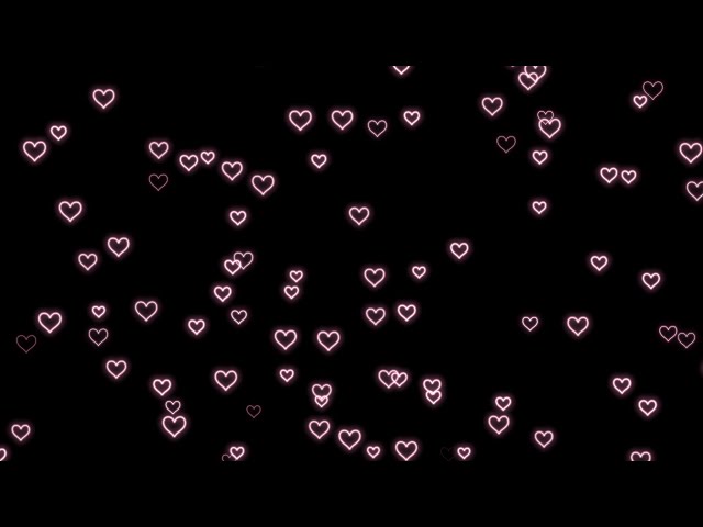 Neon Light Hearts Flying💕Heart Video Background | Animated Background | Wallpaper Heart Background