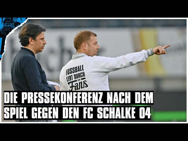 Pressekonferenz nach dem Spiel gegen den FC Schalke 04
