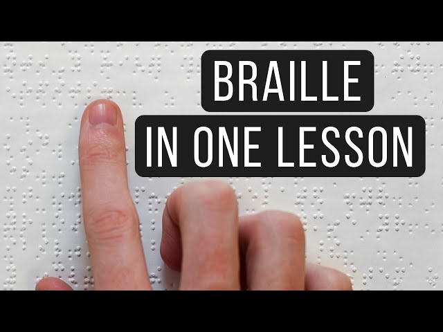 LEARN GRADE ONE BRAILLE IN ONE LESSON: The Alphabet, Punctuation, and Numbers (1/3)