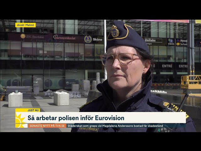 Så jobbar polisen inför Eurovision: ”Kameror och drönare” | Nyhetsmorgon | TV4 & TV4 Play