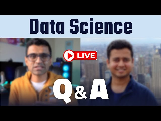 LIVE Data Science and Programming Q&A: Ft. Bhavesh Bhatt