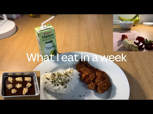 What I eat in a week 👩🏻‍🍳 (as a uni student with limited cooking skills)