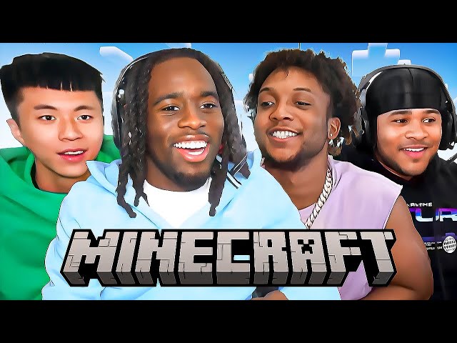 Kai Cenat Plays Minecraft With Fanum, Ray & YourRAGE!