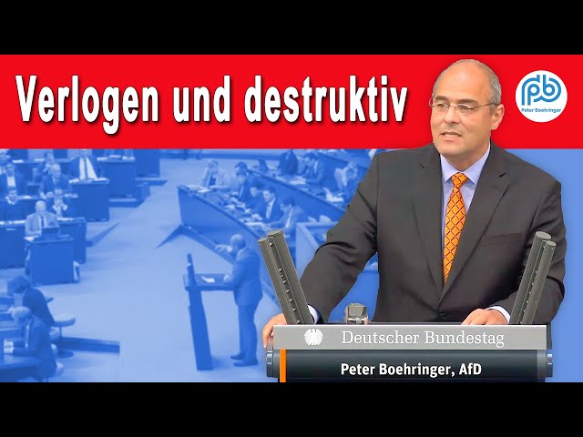 Boehringer: "Die Wahrheit liegt bei 102 Mrd. Euro neuen Schulden" | Bundestag 5.9.2023