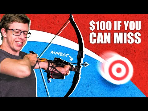 Auto-aiming bow vs. FLYING targets