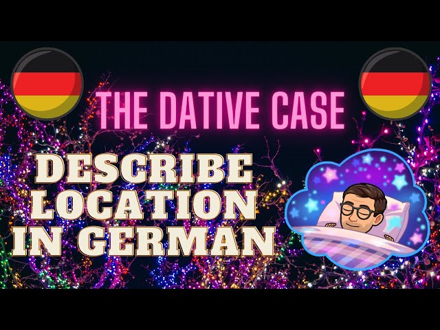 Describing location in German #dative #cases #germangrammar