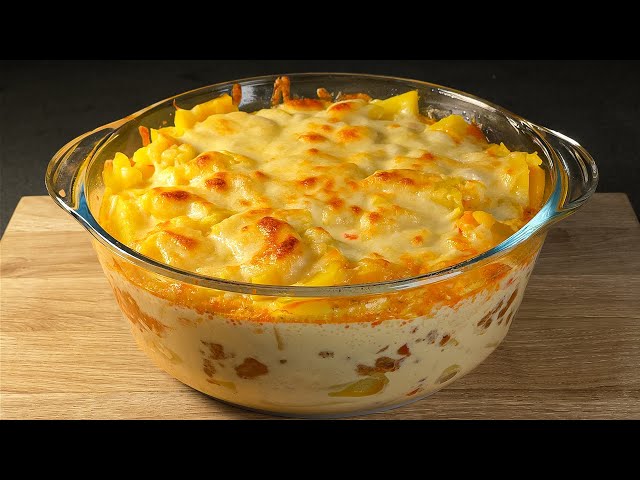 The best potato casserole recipe! This is how my great-grandmother cooked! Incredibly tasty and quic
