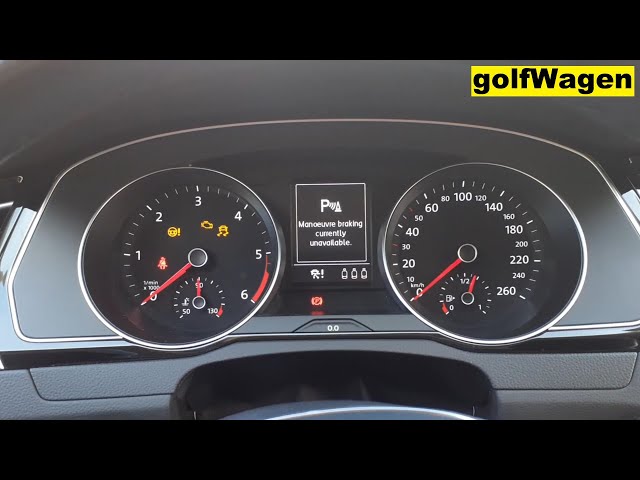 VW Passat yellow steering wheel reset after battery disconnect