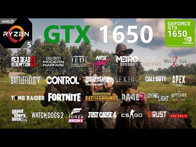 GTX 1650 4GB Test in 30 Games