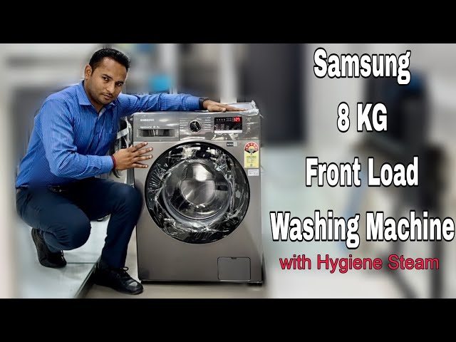Latest Samsung 8 KG 5 Star Front Load Fully Automatic Washing Machine 2023 | Demo and Unboxing