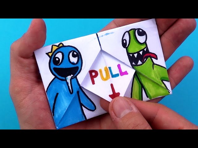 RAINBOW FRIENDS PAPER CRAFTS FOR FANS - CHAPTER 2 FINGER HEART and more...