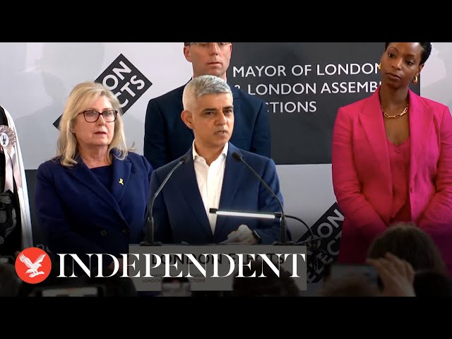 Watch again: Results declared in London mayoral elections