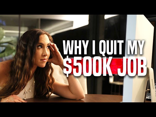 I Quit My $500,000 Job After I Learned THIS