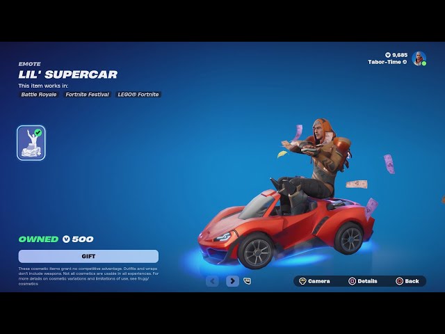 New LIL' SUPERCAR Emote Is Synced AND Traversal!