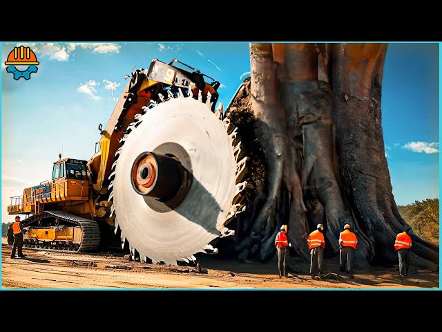 89 Amazing Fastest Big Chainsaw Cutting Tree Machines Working At Another Level