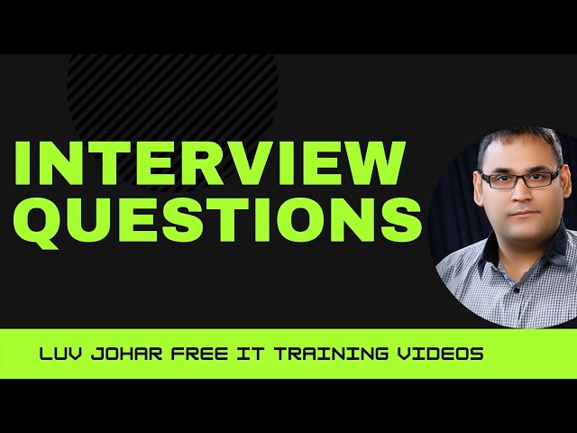 Answering JOB Interview Questions with Luv Johar & Akshay Dixit Part 1