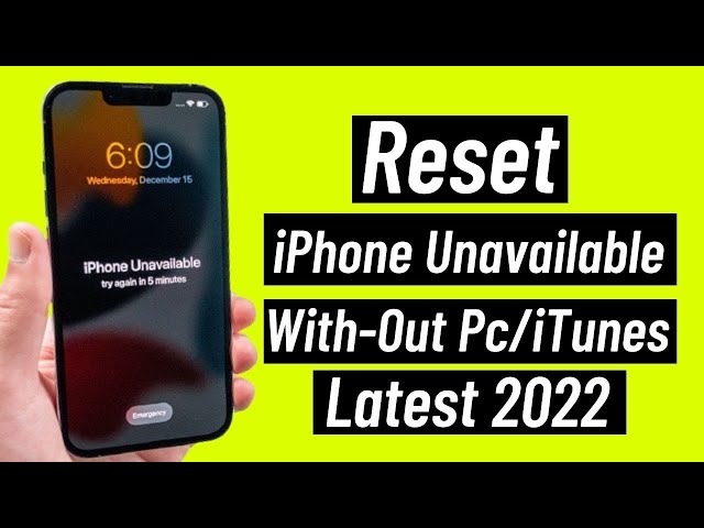 Unlock Unavailable iPhone iPad - How To Reset Unavailable iPhone iPad Without Computer 2022