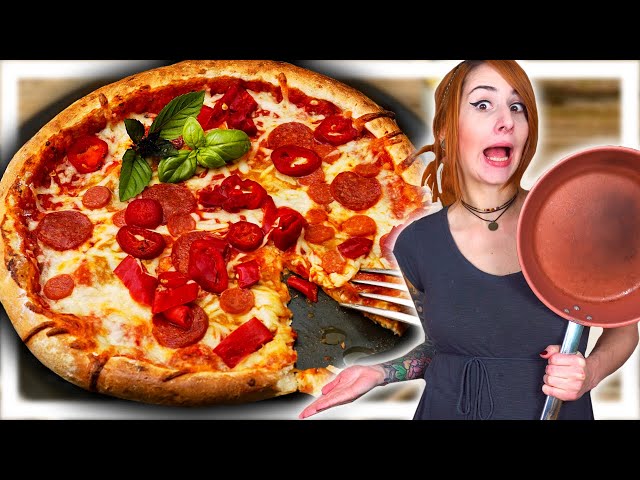 5 Minuten Pizza selber machen 🍕| OHNE OFEN & HEFE!
