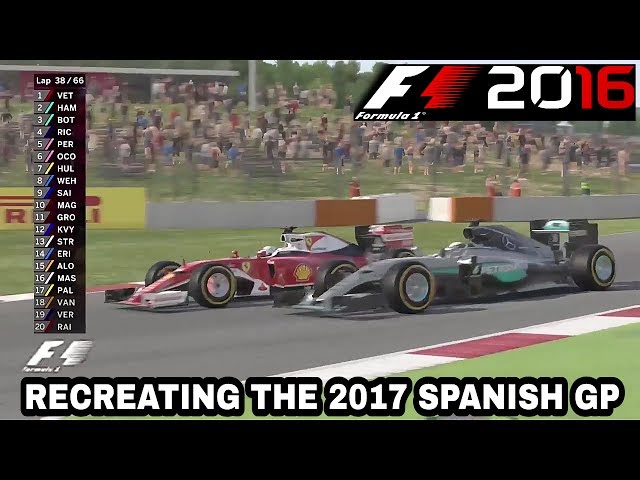 F1 2016 GAME: RECREATING THE 2017 SPANISH GRAND PRIX