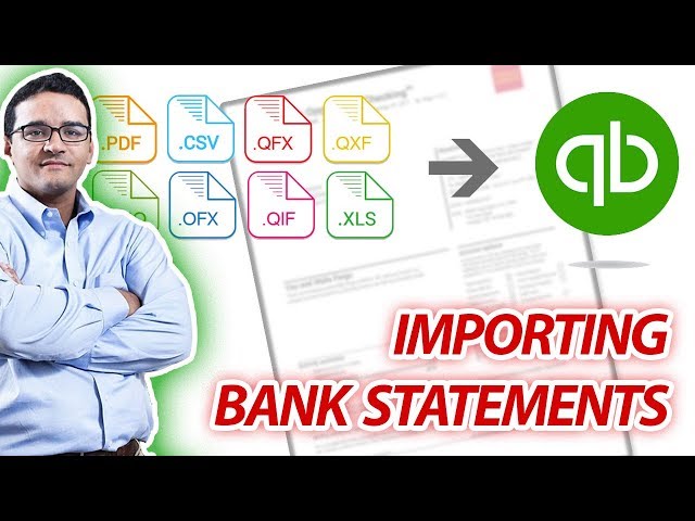 Importing Bank Statements into QuickBooks using PDF Bank Statements or CSV files
