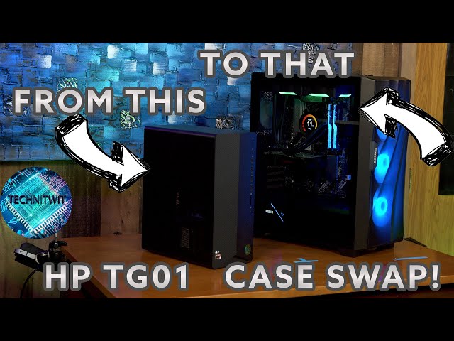 HP Pavilion TG01 CASE Swap & Upgrade | ARGB Baller Edition, Antec Case V2
