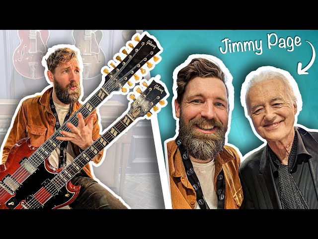 I met JIMMY PAGE (and played his 50k guitar!)