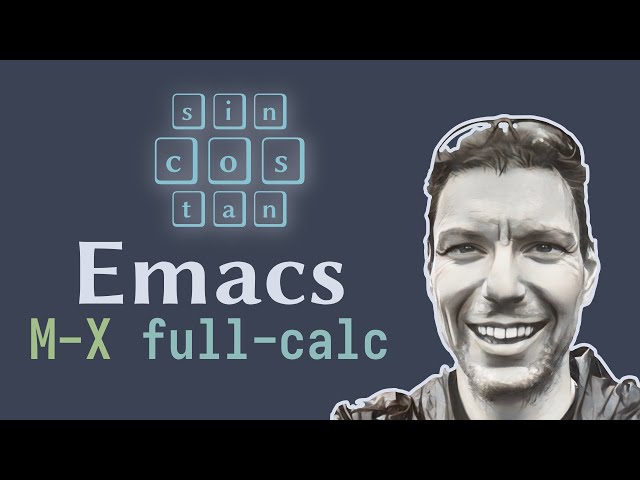 How to call trigonometric functions using Emacs Calc
