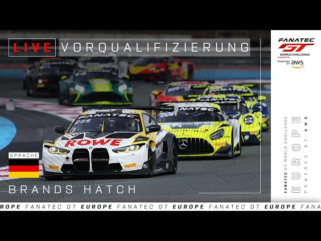 LIVE | Vorqualifizierung | Brands Hatch | Fanatec GT Europe 2024 (Deutsche)