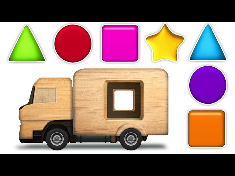 Learn Shapes With Elly | Wooden Toy Truck | Fun Learning Videos by KidsCamp