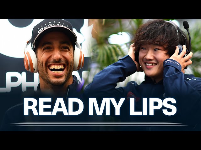 Daniel Ricciardo & Yuki Tsunoda | READ MY LIPS CHALLENGE!