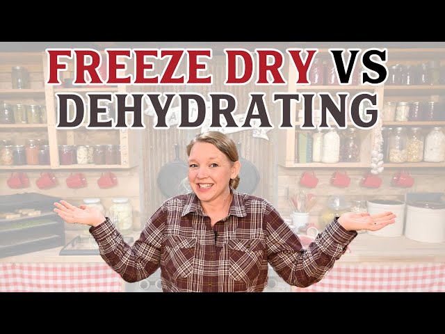 Freeze Drying vs. Dehydrating How are they Different?