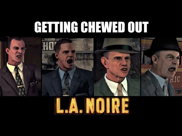 Cole Getting Chewed Out By The Captains | L.A. Noire | All Bad Endings