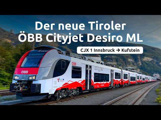 Unterwegs mit dem neuen Tiroler ÖBB Cityjet Desiro ML (CJX 1)