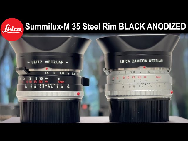 NEW Leica Summilux-M 1.4/35 "Steel Rim" BLACK ANODIZED | Limited Edition 200pcs
