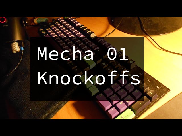 GMK Mecha 01 Aliexpress Knockoffs Unboxing (Evangelion Keycaps!!!)
