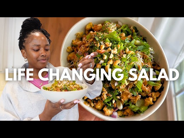 I Could Eat This Salad Every Day | Healthy Vegan Lunch Idea, High Protein and High Fiber