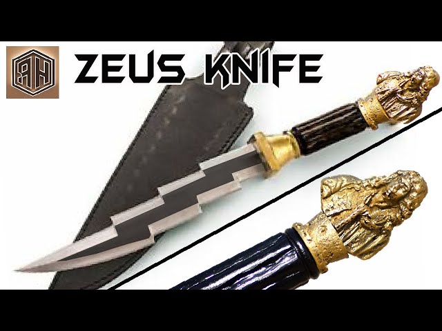 Forging a ZEUS' KNIFE out of a Rusty Leaf Spring