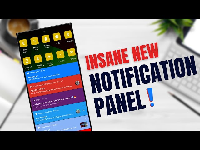 Insane New Quick Panel & Notification Panel for Any samsung Phones / Android Phones