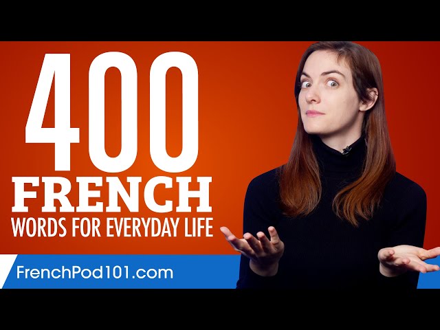 400 French Words for Everyday Life - Basic Vocabulary #20
