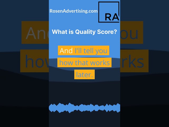 What is Quality Score?