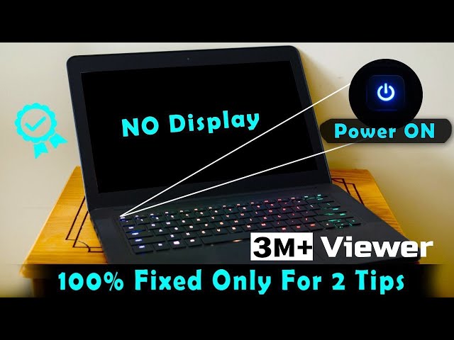 Laptop POWER ON But 💻Display Blank (NO Display) 100% Solved ✌Only 2 Tips