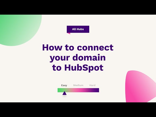 How to connect your domain to HubSpot | HubSpot Help
