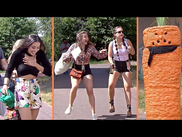 The Carrot is Not a Statue !! Angry Carrot Prank !!